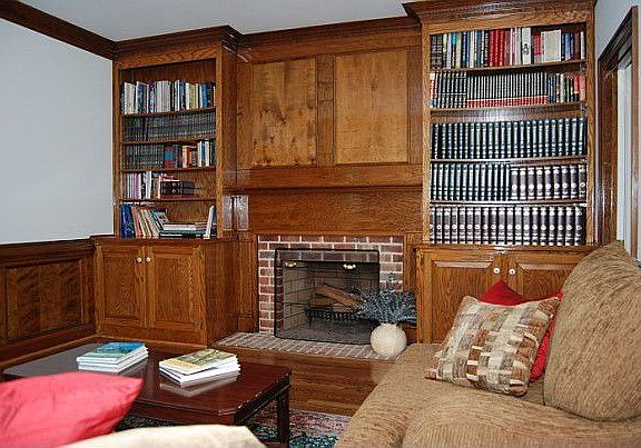 Living Room With Built-Ins