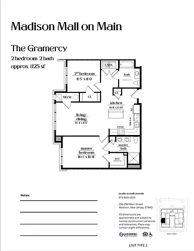 Floor plan The Gramercy Luxury