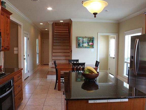 Kitchen and stairs