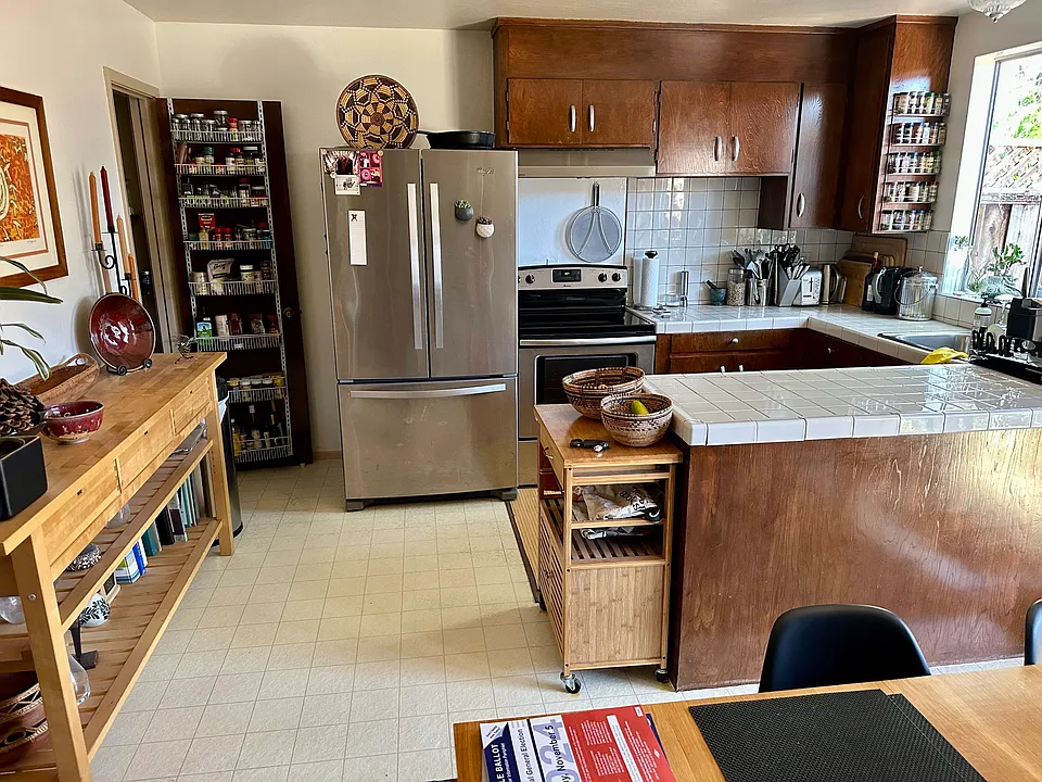 kitchen from dining area