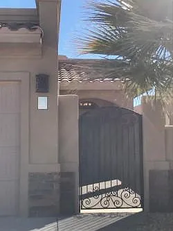 Gated Front Patio