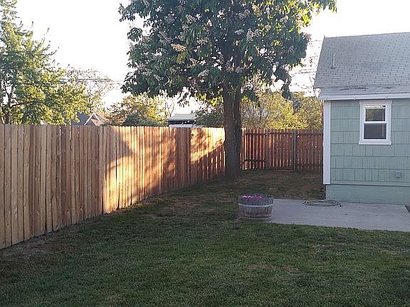 Fully fenced yard