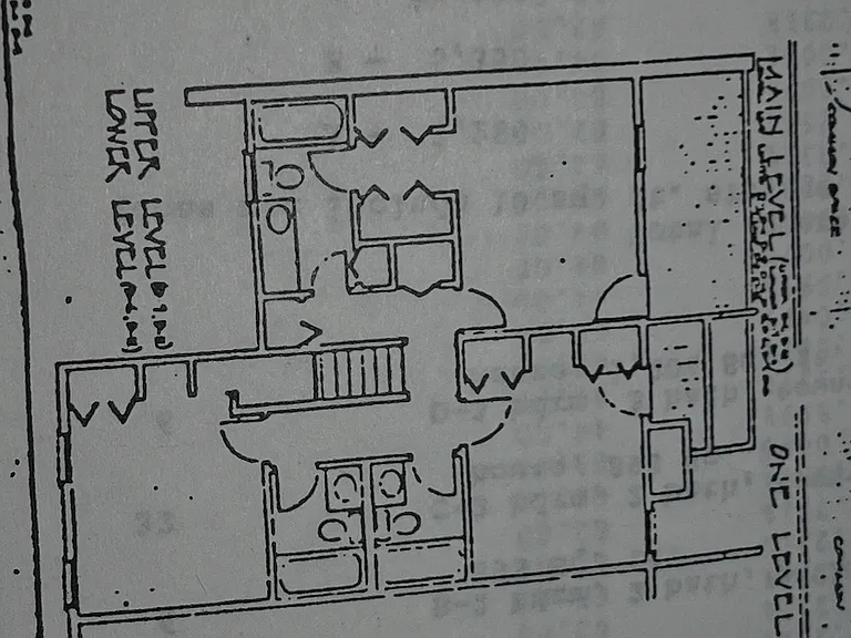 Master bedroom is on the top, and bedroom two and three are on the bottom