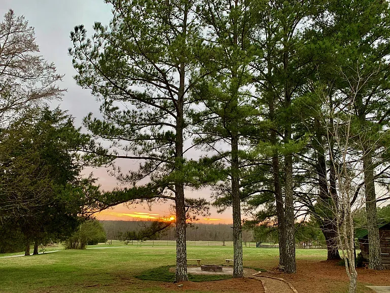 Sunset view from the back porch.