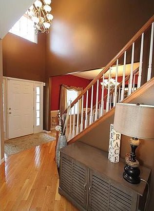 A large, two-story entry foyer to greet you!