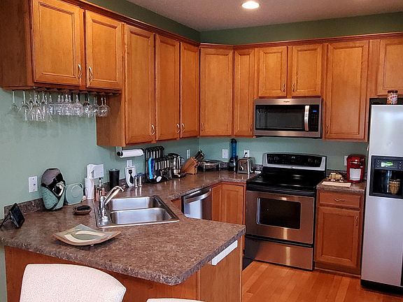 Kitchen with stainless appliances