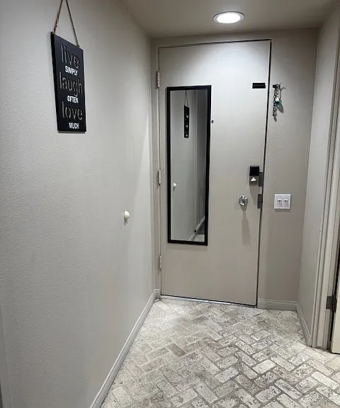 Front door.