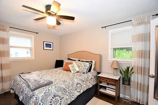 Primary Bedroom with king size bed.
