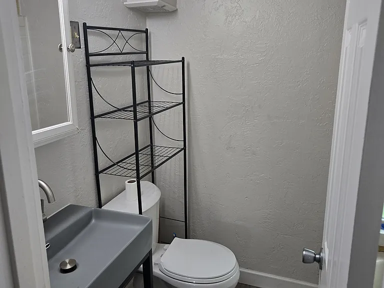 Bathroom new vanity toliet flooring