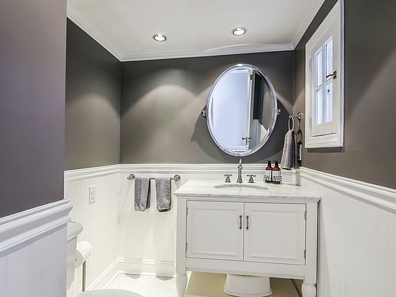 First floor powder room