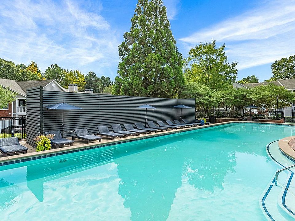 Resort-Style Pool and Lounge Chairs and Sundeck at Retreat at Peachtree Apartments