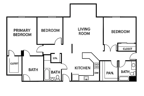 Floor plan 3Bedroom
