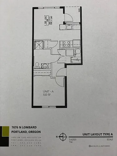 Floor plan One Bedroom