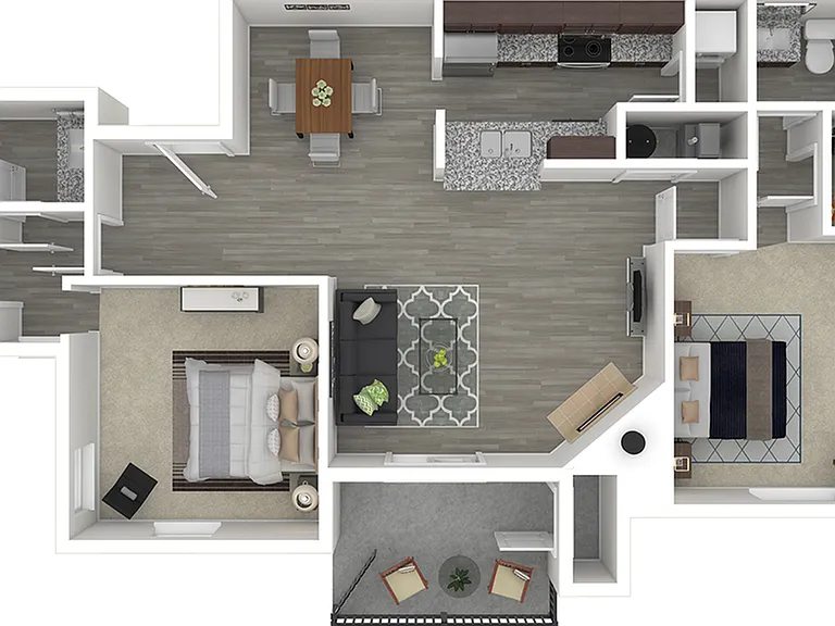 Broadleaf at Holcomb - B2 Floor Plan Broadleaf at Holcomb - B2 Floor Plan