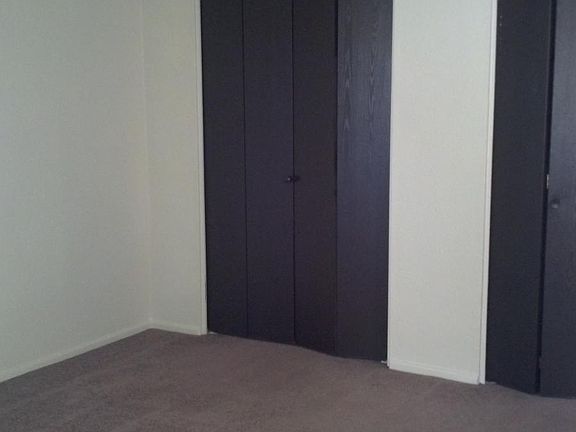 bedroom with double closet