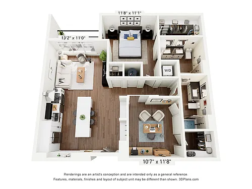 Floor plan A11 + Den