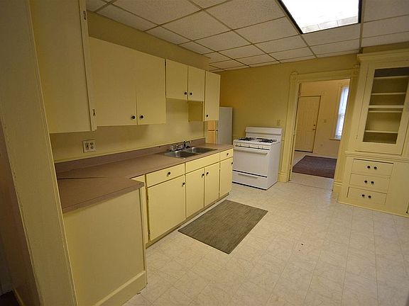 Kitchen with space for eating area