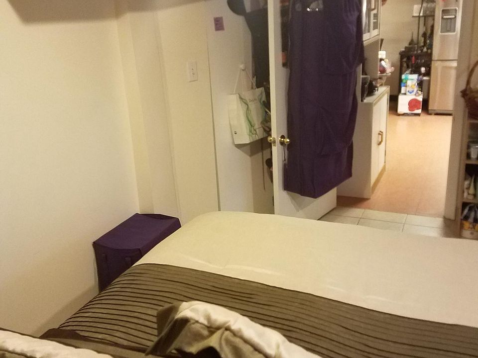 view from bedroom, full closet on left