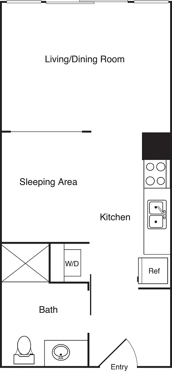 Floor plan Studio - E