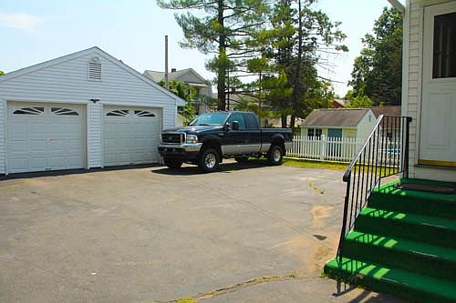 Parking areas / back entrance