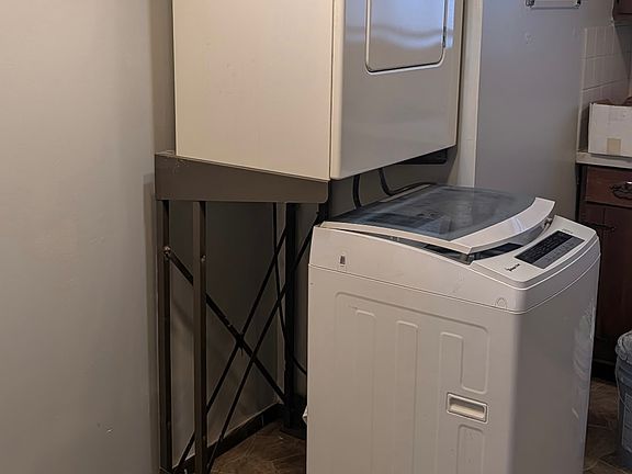 Washer & Dryer in unit.