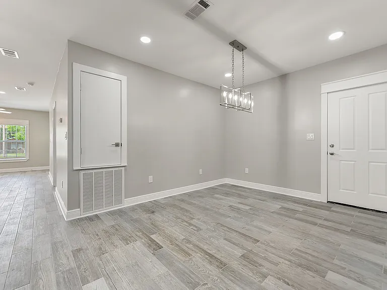 Large Dining room and side door