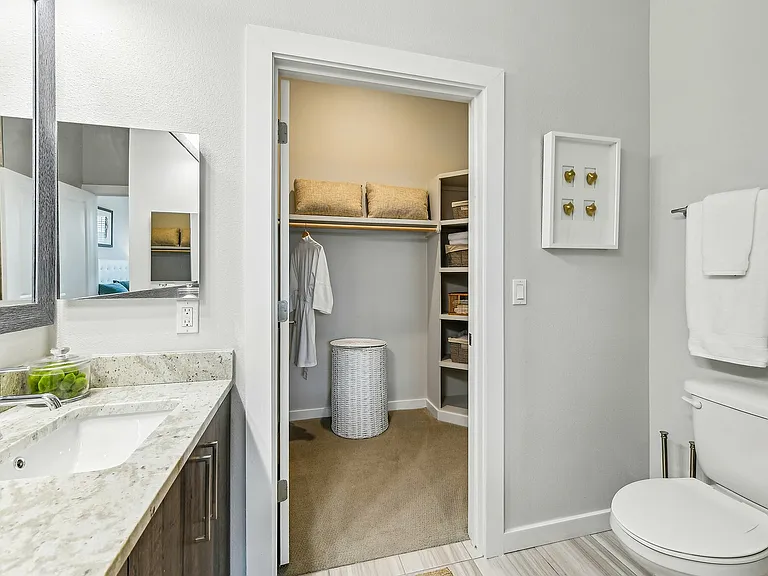 Bathroom with Walk-In Closet
