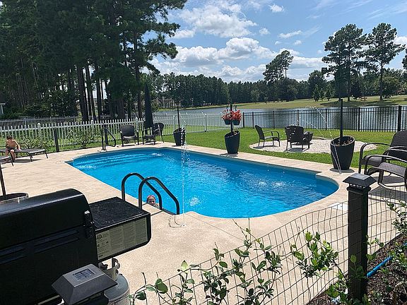 Home saltwater pool/fire pit