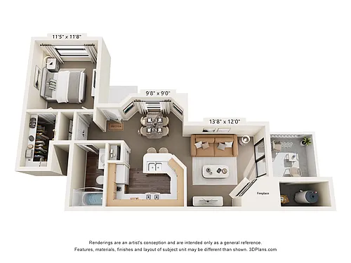 Floor plan A Renovated with Garage