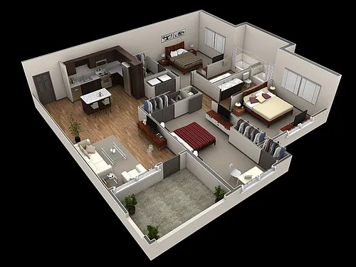 Floor plan 3 BR Premier Summit