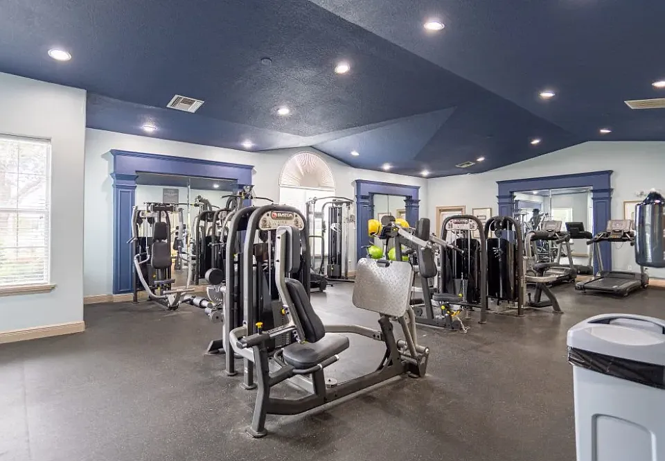 Work out in the well equipped fitness center