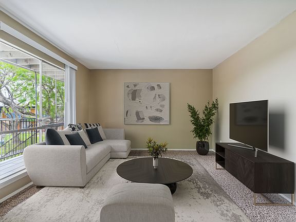 Living room decorated