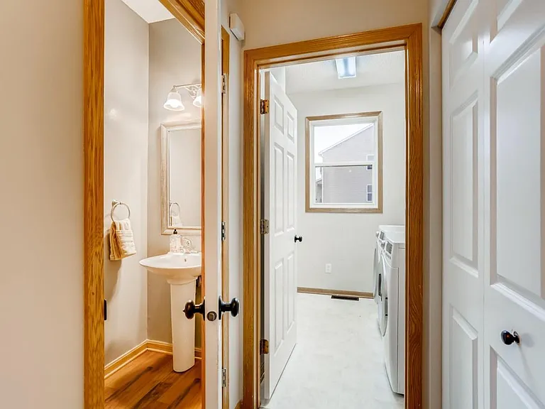 Bathroom and Laundry (main level)