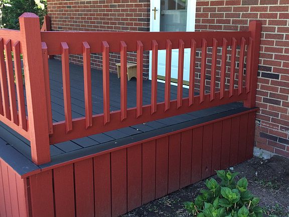 recently painted decks