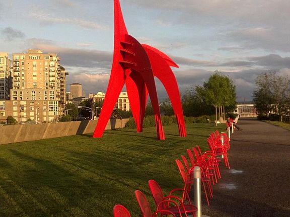 Sculpture Park, visible from unit