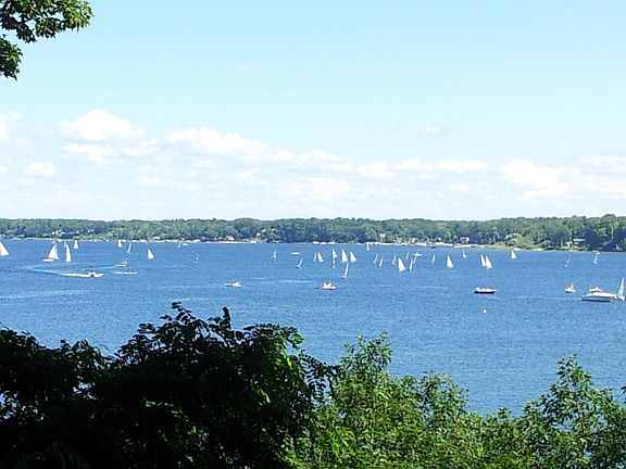 Regatta day from front yard