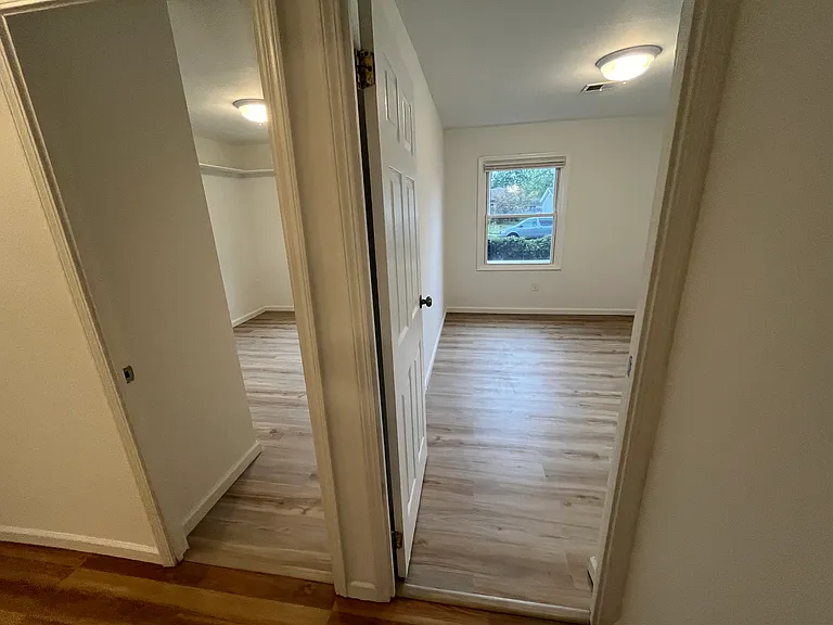 NW and W bedroom viewed from hallway
