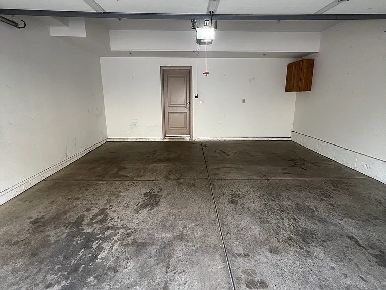 Large garage area with room for your gear