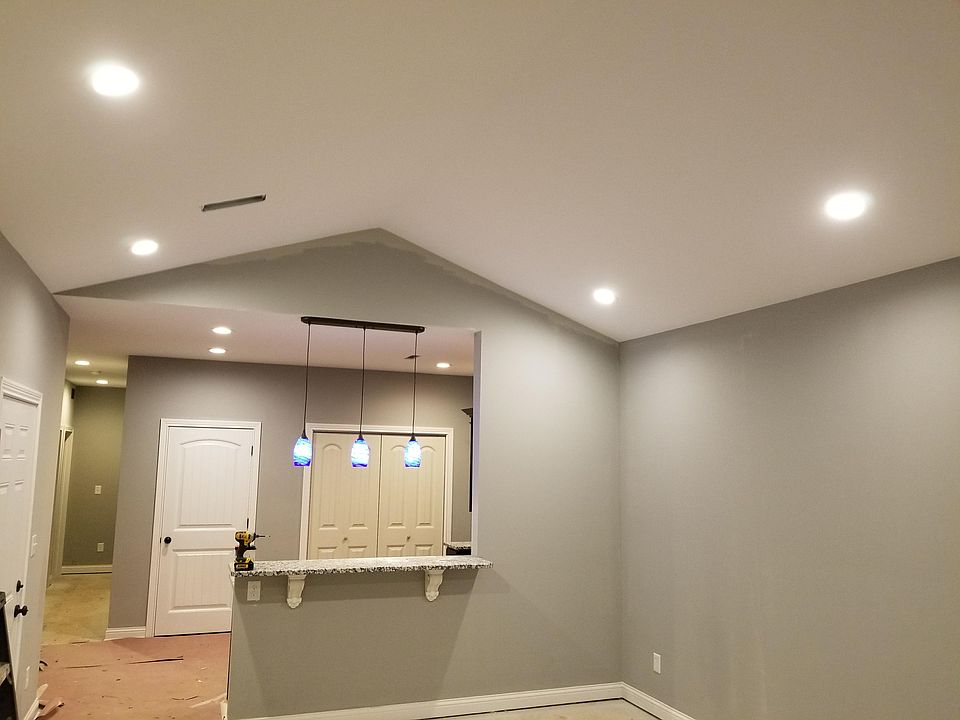Vaulted living room