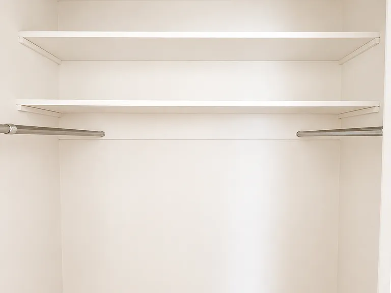 Closet outside the bedroom and off the hallway