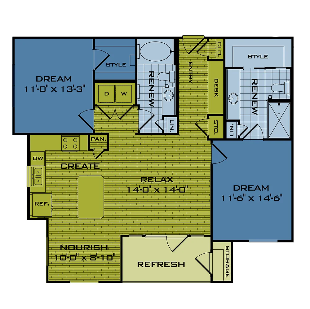 Floor plan B3