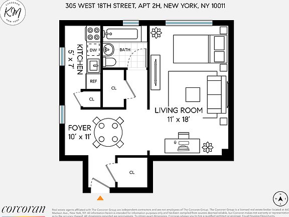 2nd image of 305 W 18th St APT 2H