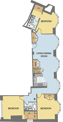 Floor plan Osborn 3A