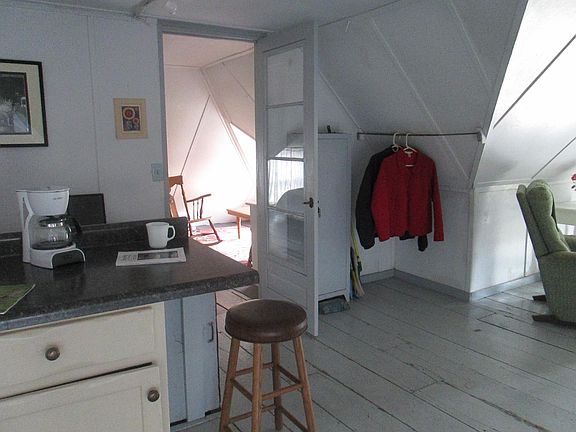 kitchen area in the great garret room