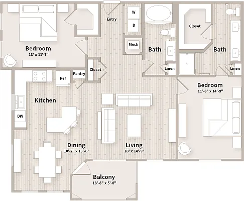 Floor plan B3
