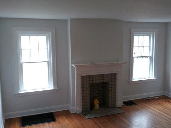 Living room fireplace