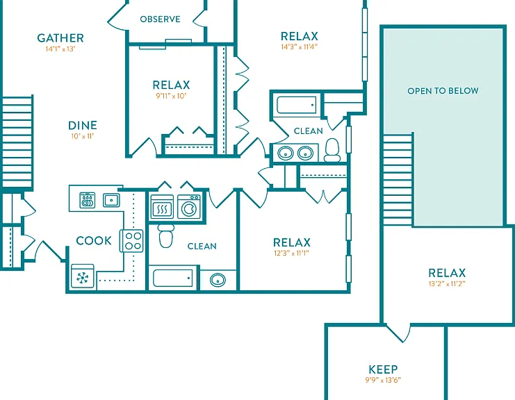 Sackett Loft Floorplan Diagram