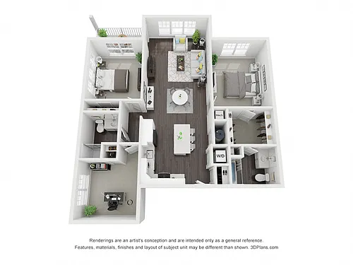 Floor plan 2BH