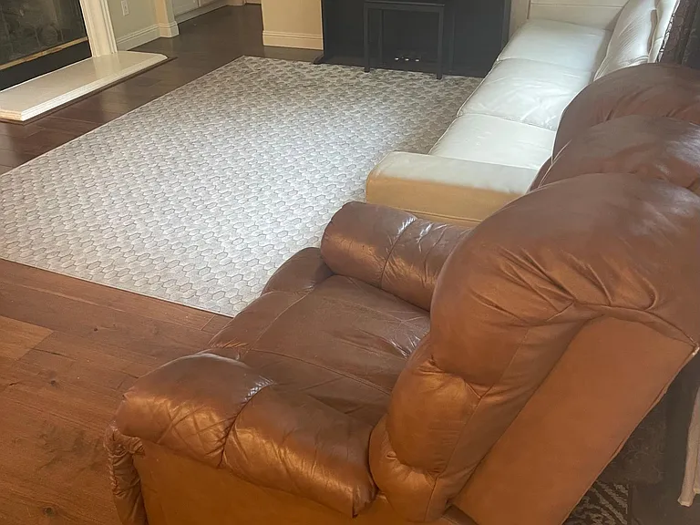 Family room and fireplace