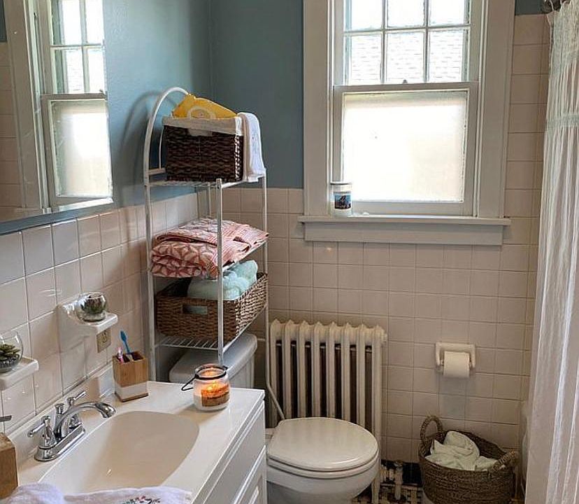 Bathroom with tub and shower